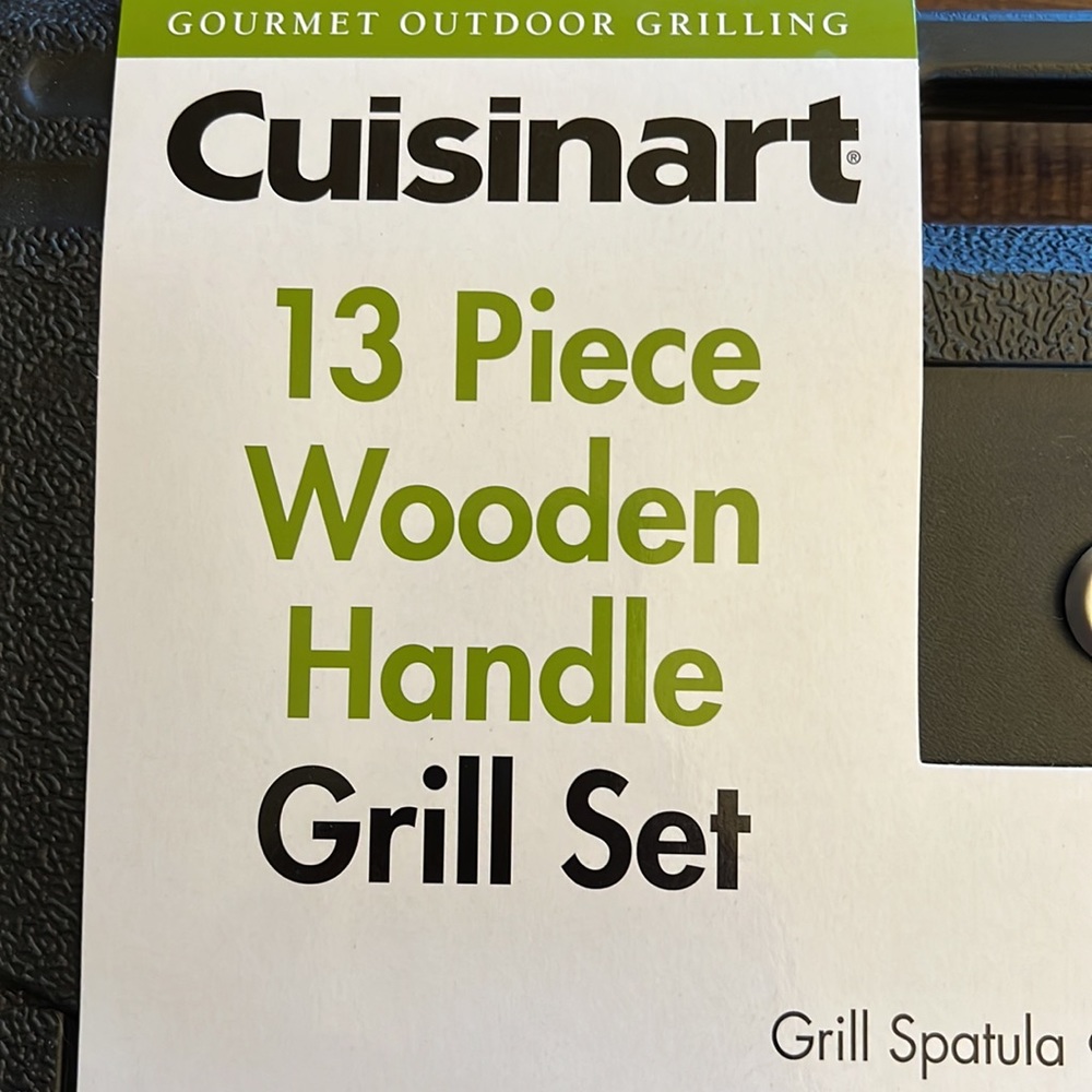 Cuisinart 13pc Wooden Handle Grill Set - Picture 3 of 7